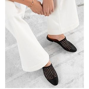 & Other Stories woven leather mules
